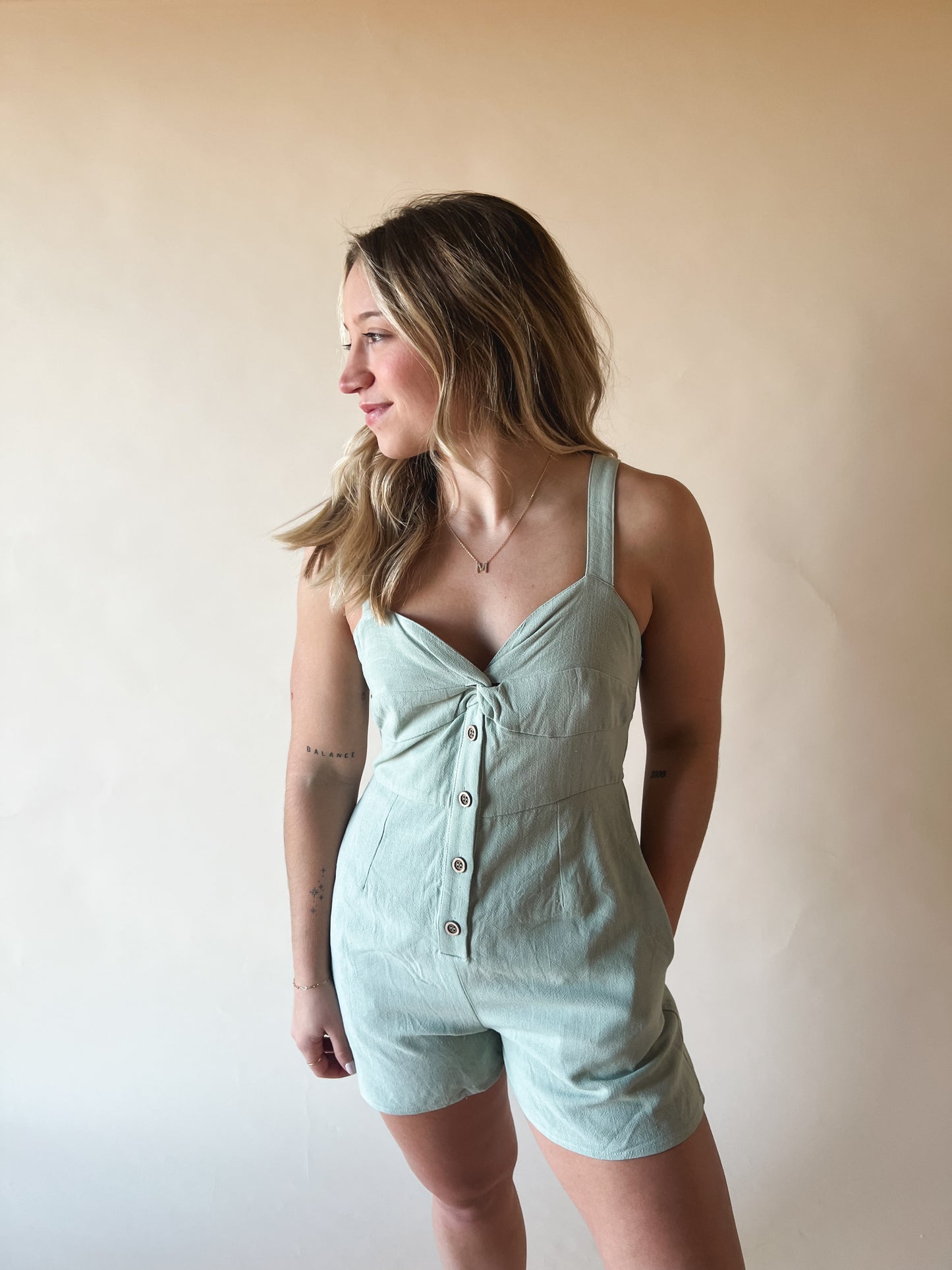 Seagrass Linen Romper