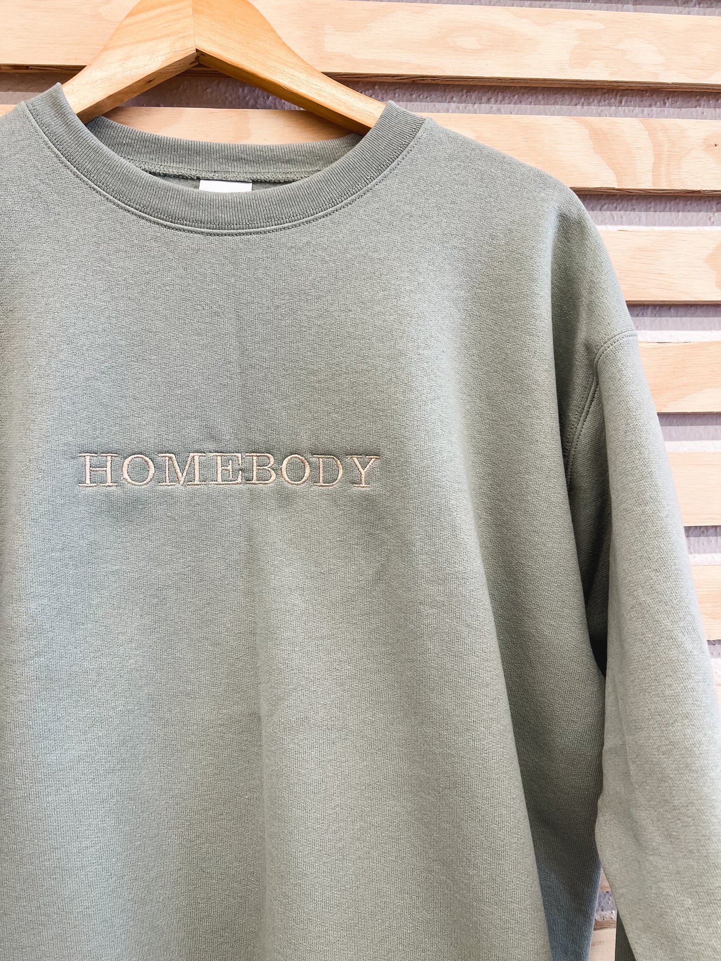 Embroidered Homebody Crewneck