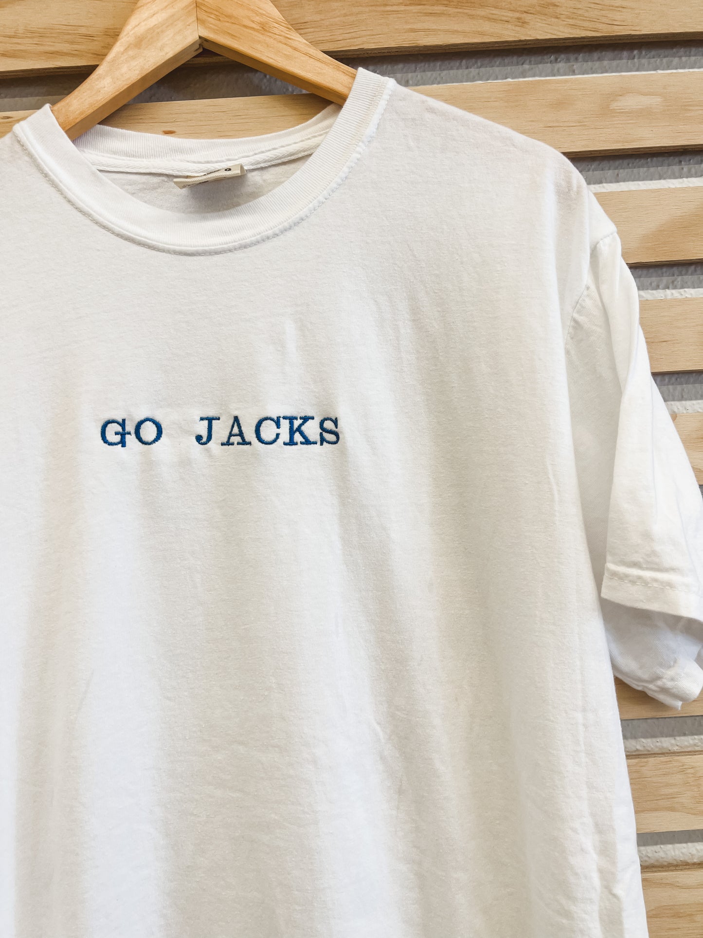 White or Yellow GO JACKS Tee