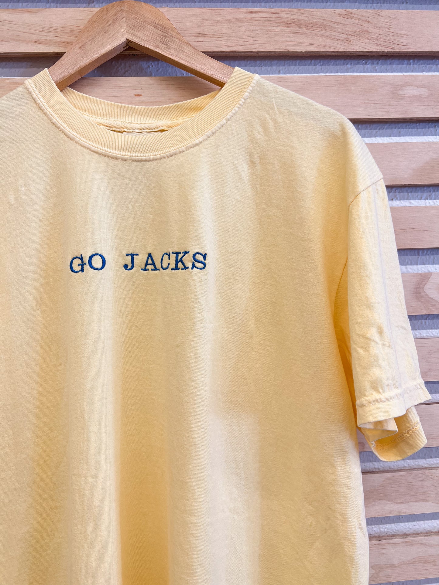 White or Yellow GO JACKS Tee