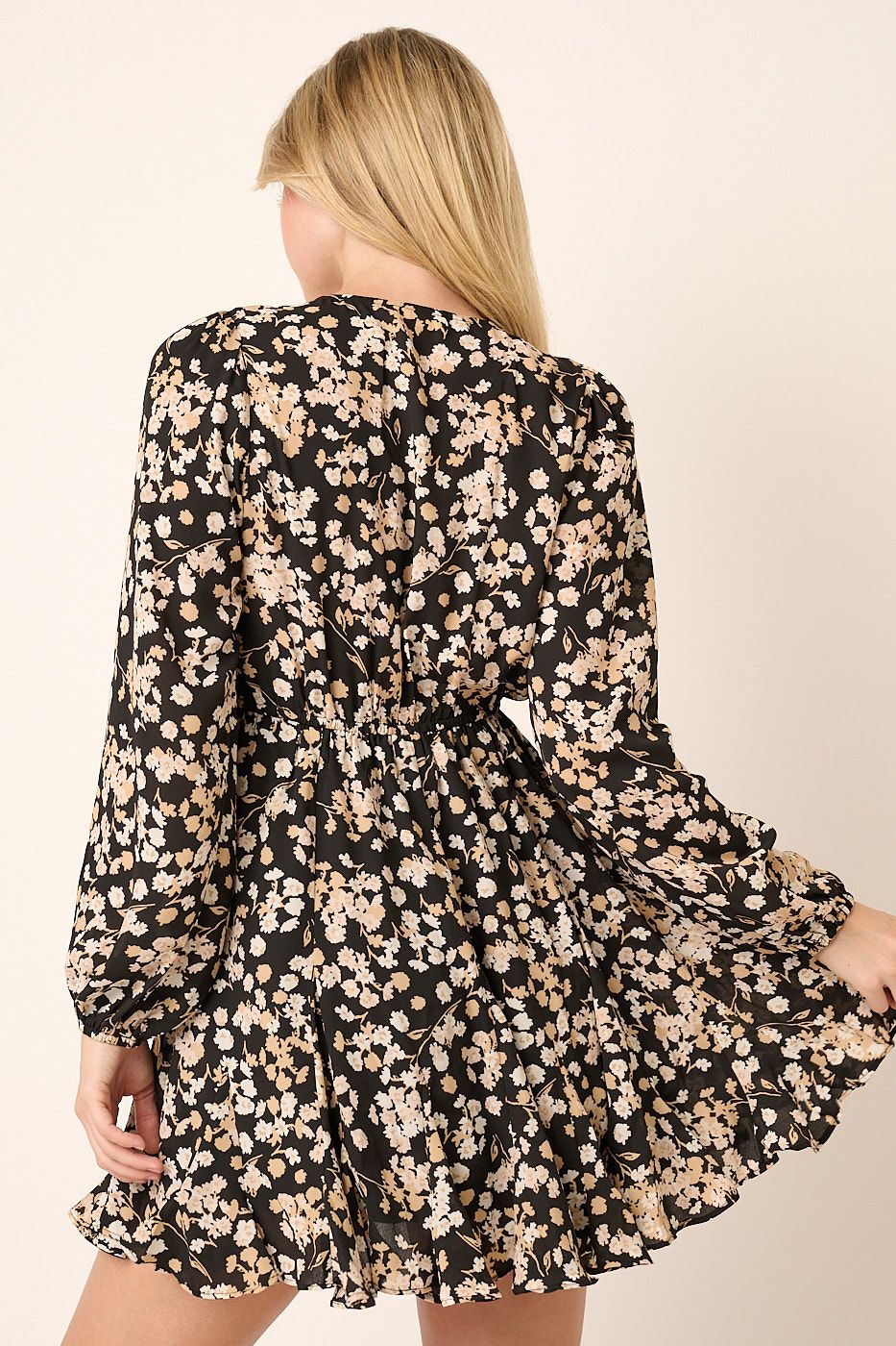 Fall Floral Mini Dress