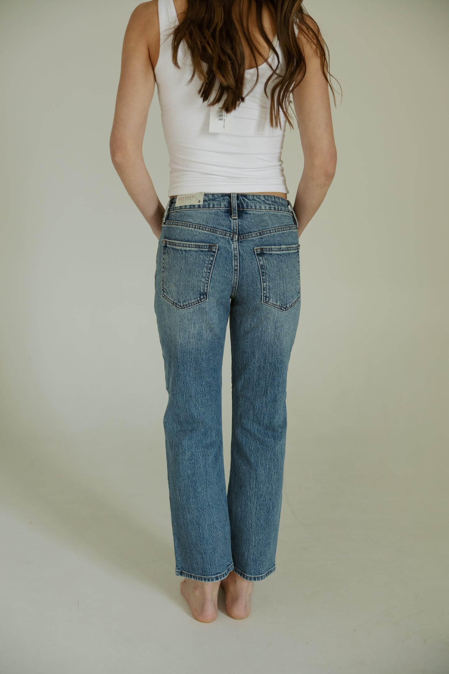 Mid Rise 90's Straight Leg Jeans