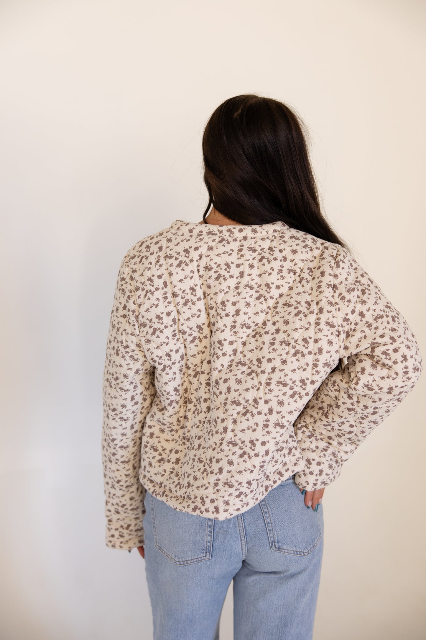 Flower Print Padded Jacket