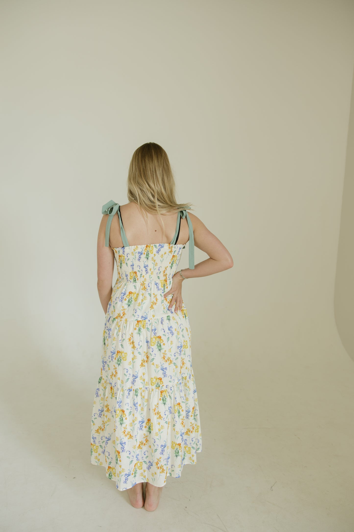 Smocked Floral Maxi Dress