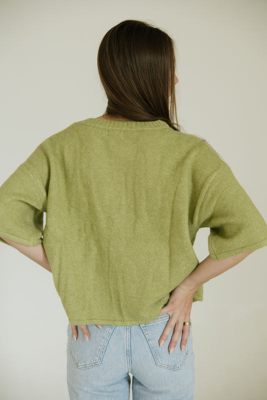 Soft Green Button Up Cardigan