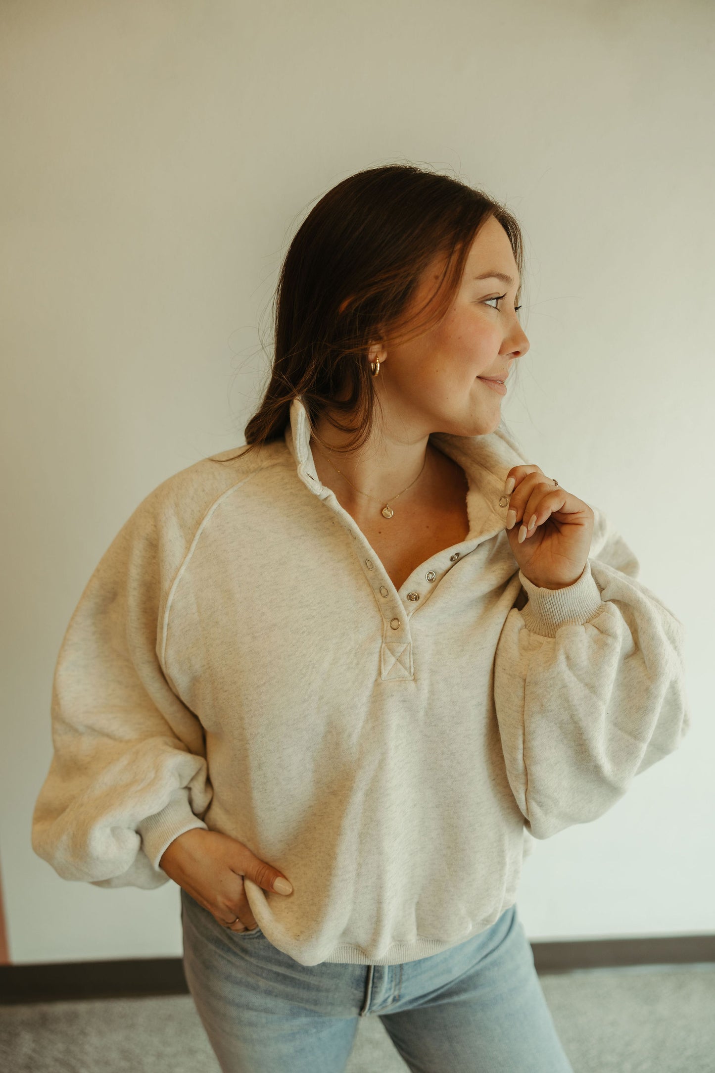 Snap Button Pullover