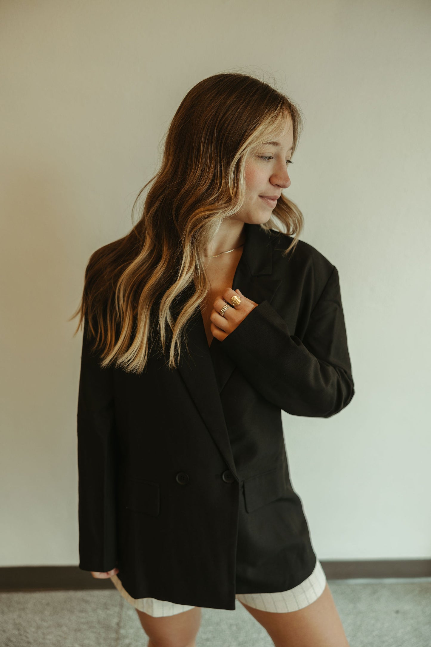 Oversized Front Pocket Blazer