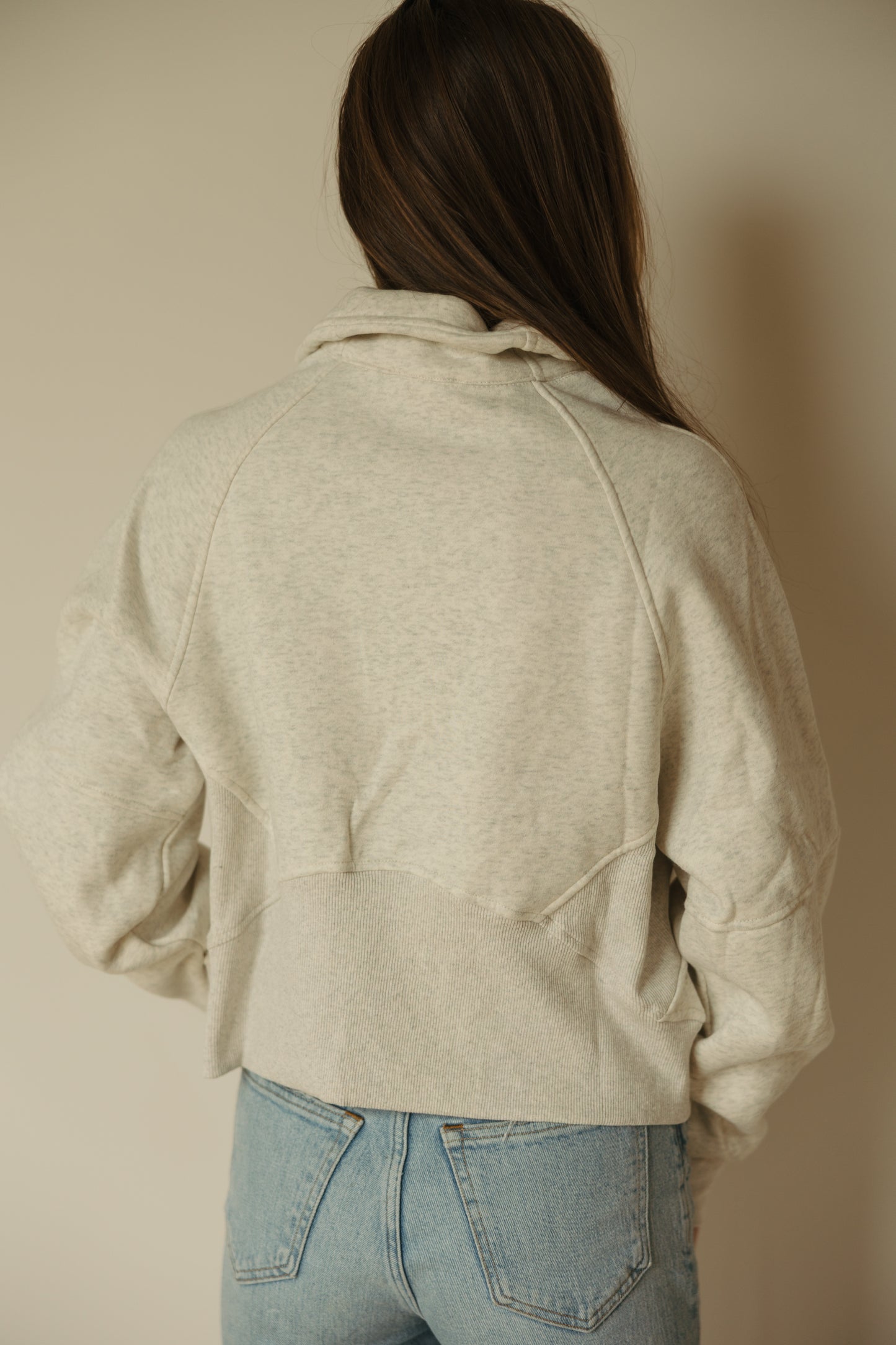 Funnel Neck Half Zip Pullover