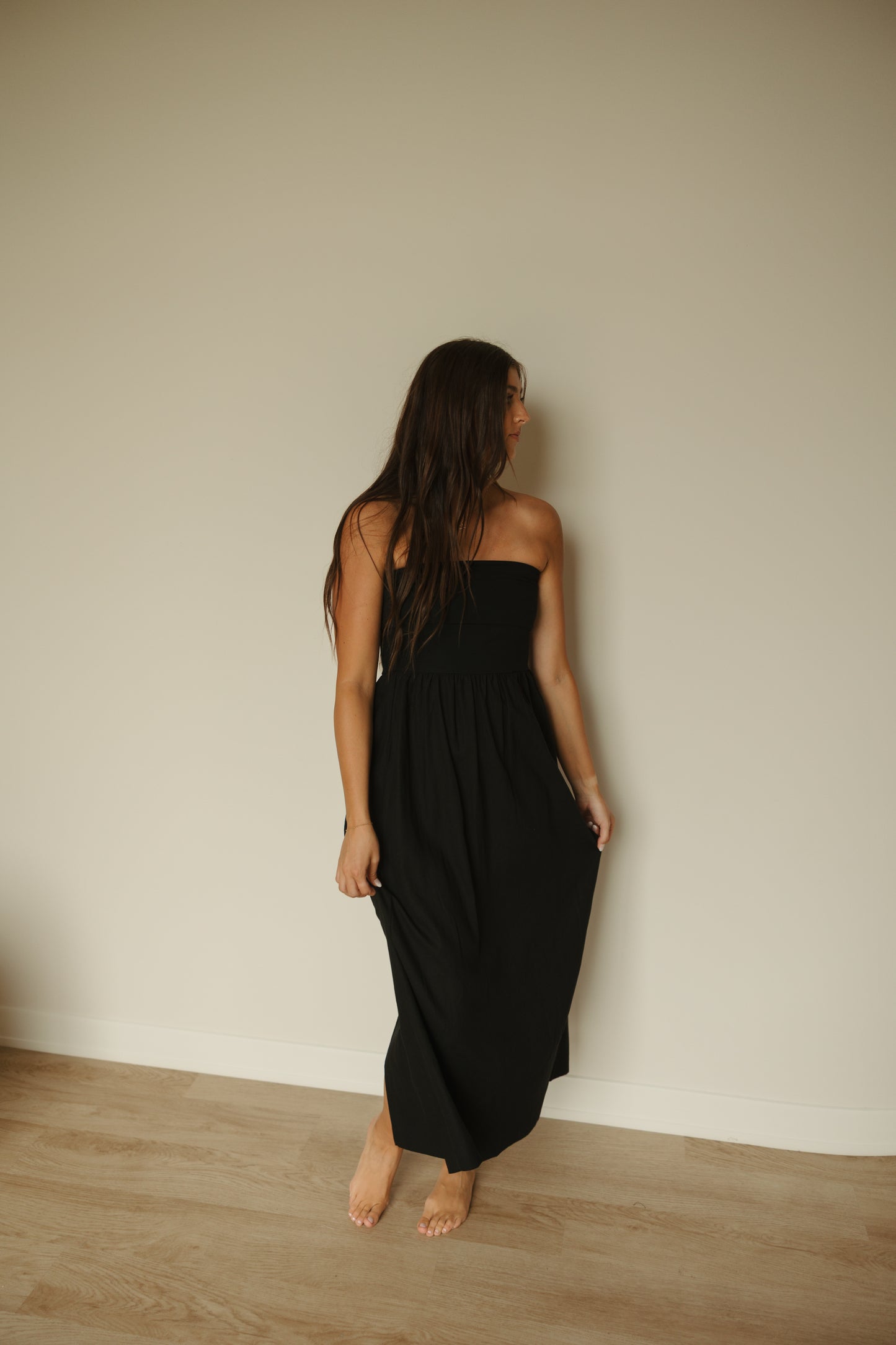 Black Knitted Top Dress Combo