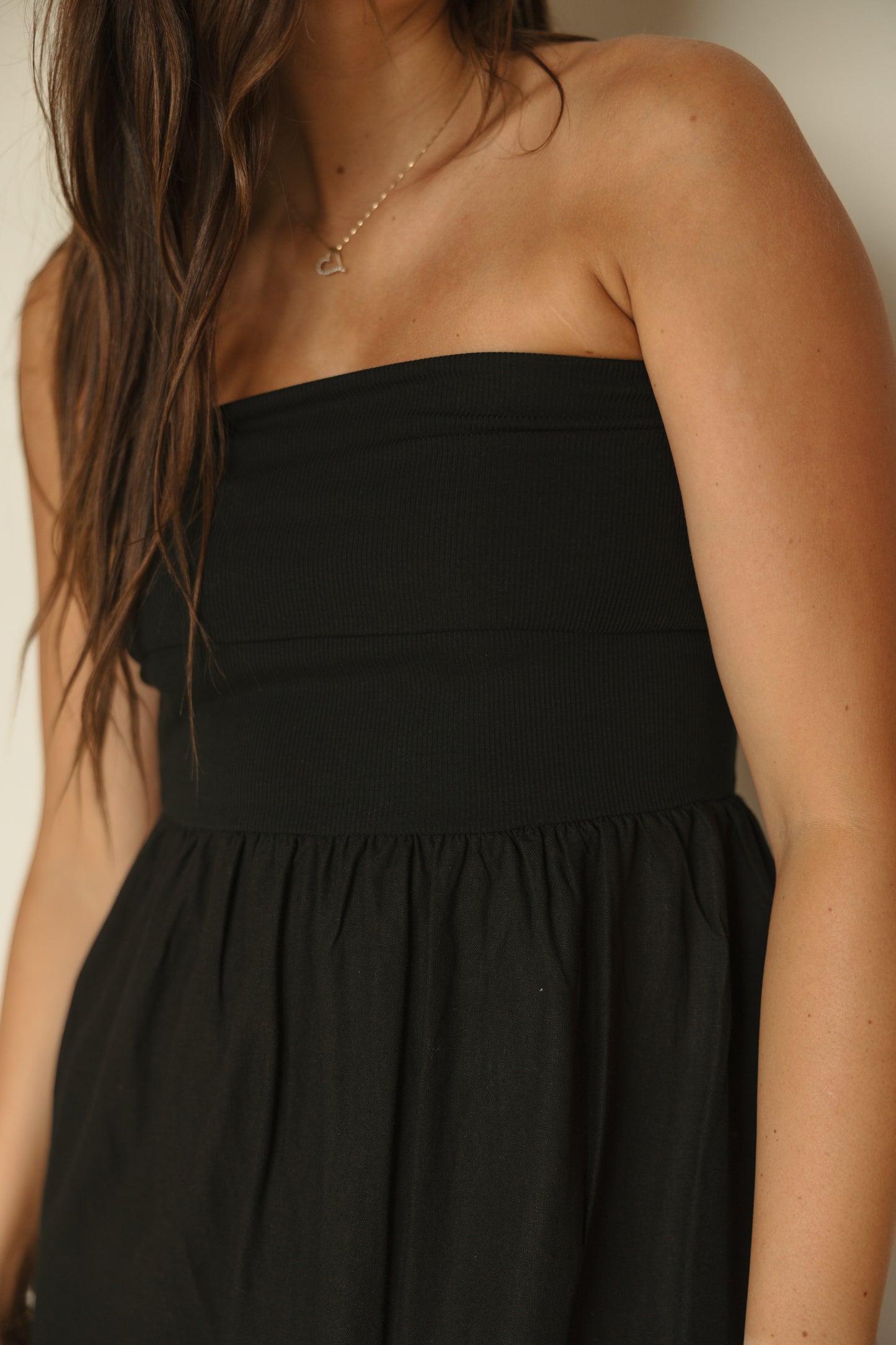 Black Knitted Top Dress Combo