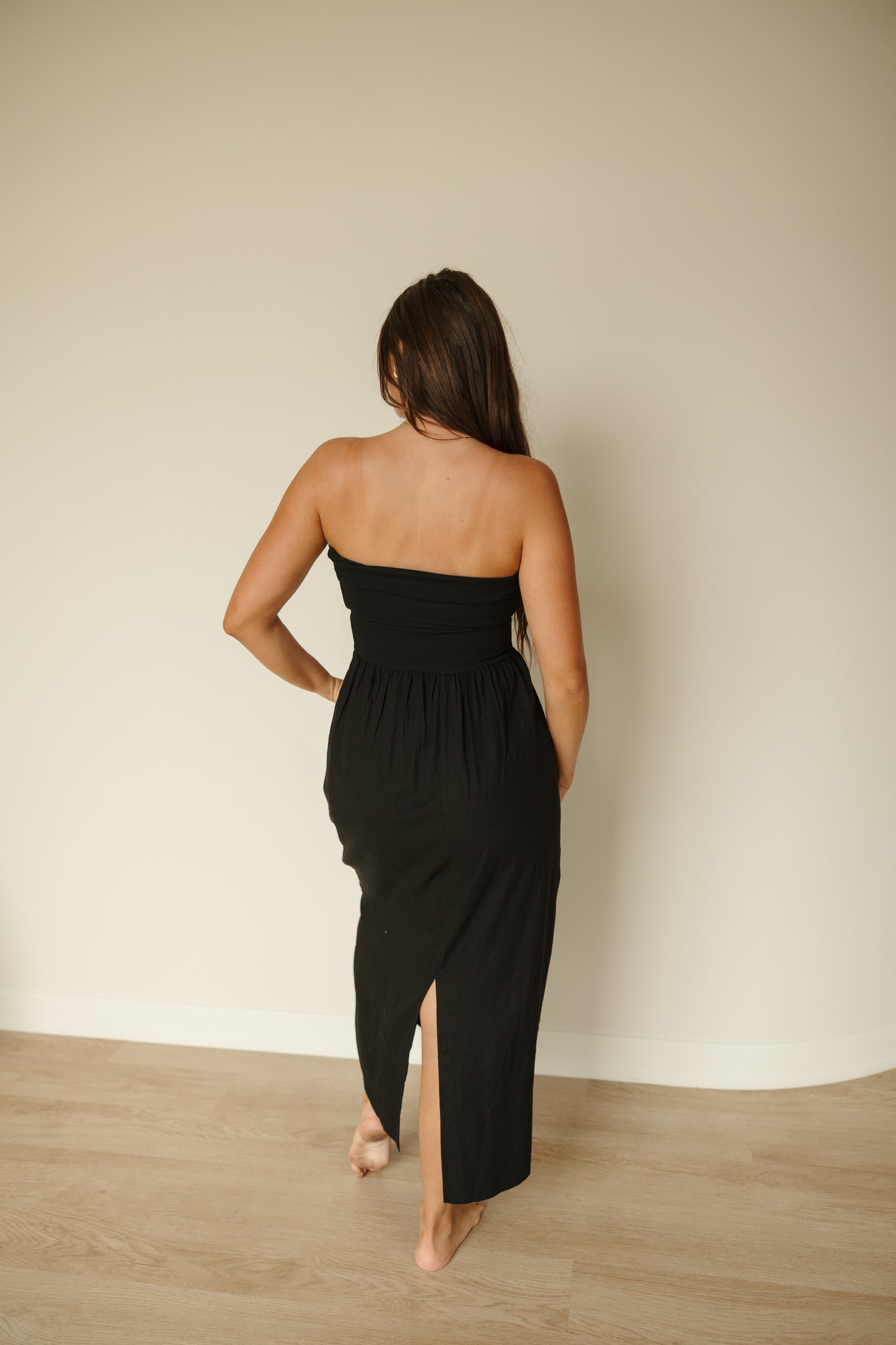 Black Knitted Top Dress Combo
