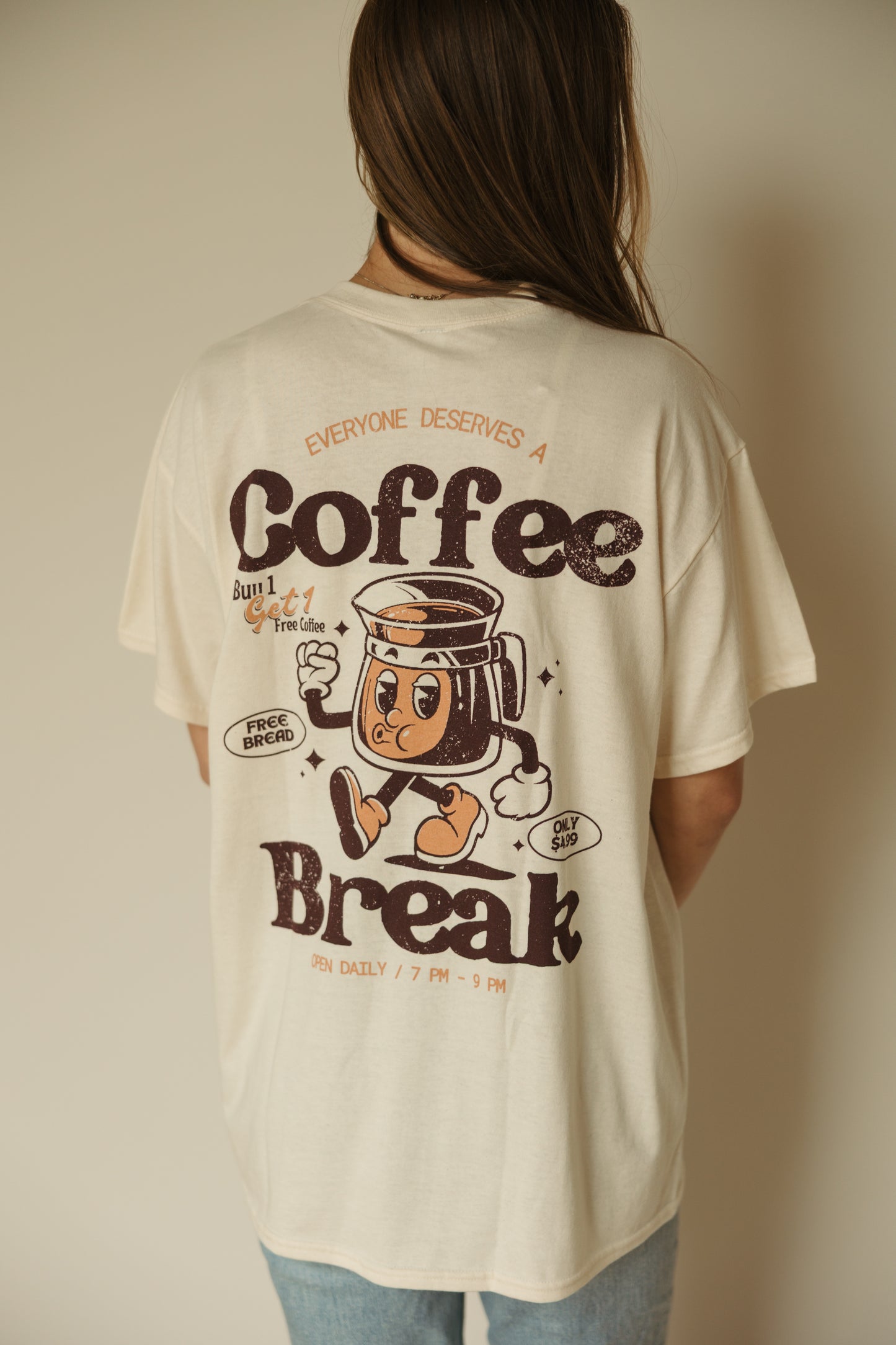Coffee Break Oversized Tee