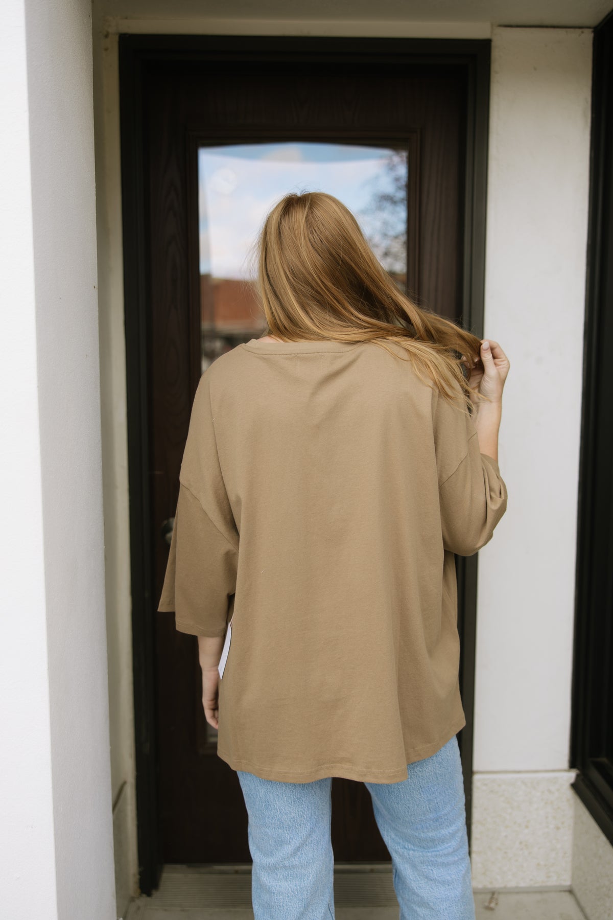 Khaki Oversized Everyday Tee