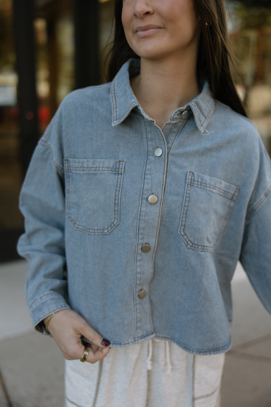 Cropped Denim Jacket