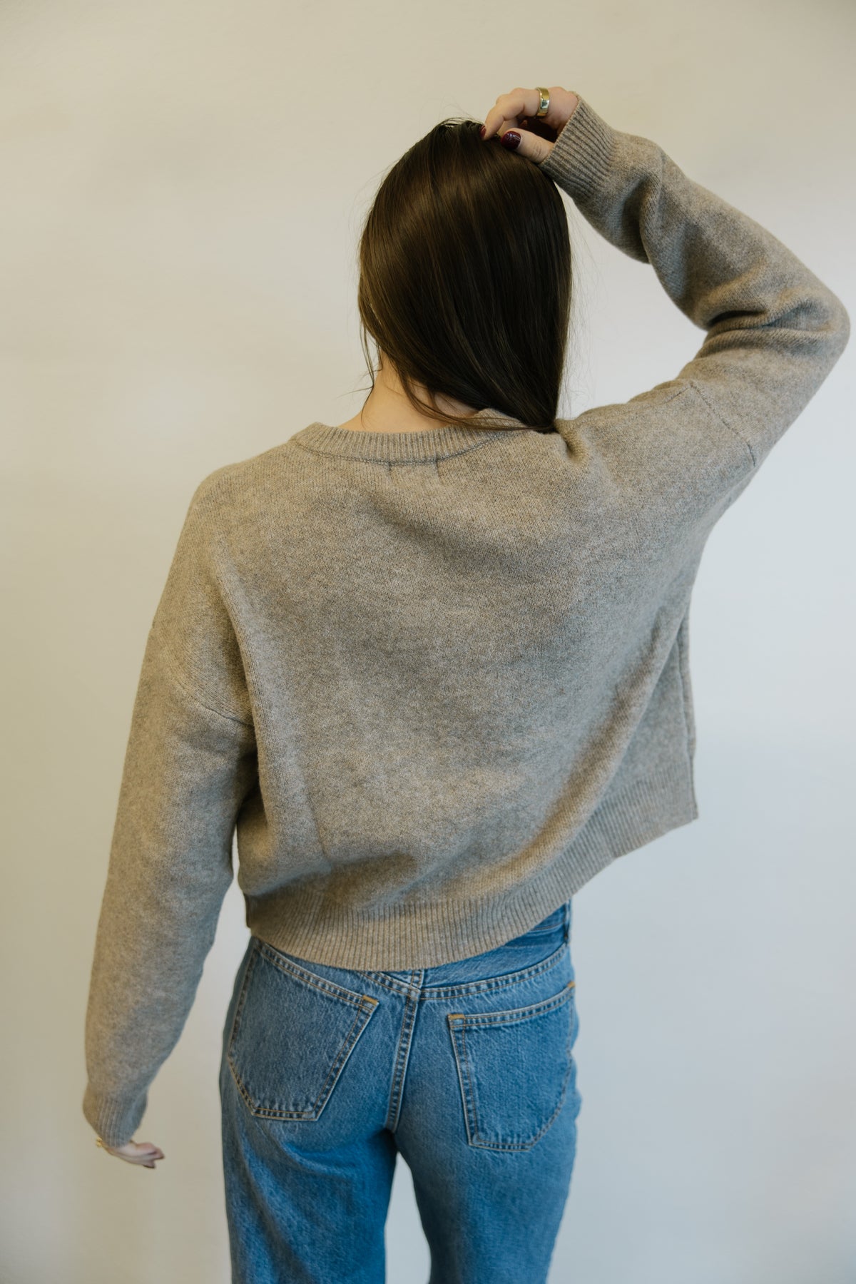 Mocha Button Front Cardigan