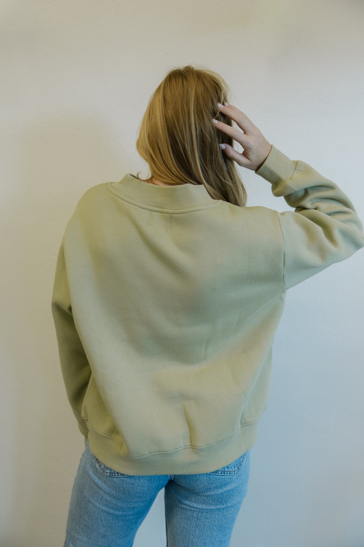 Sage Wide Neck Sweatshirt