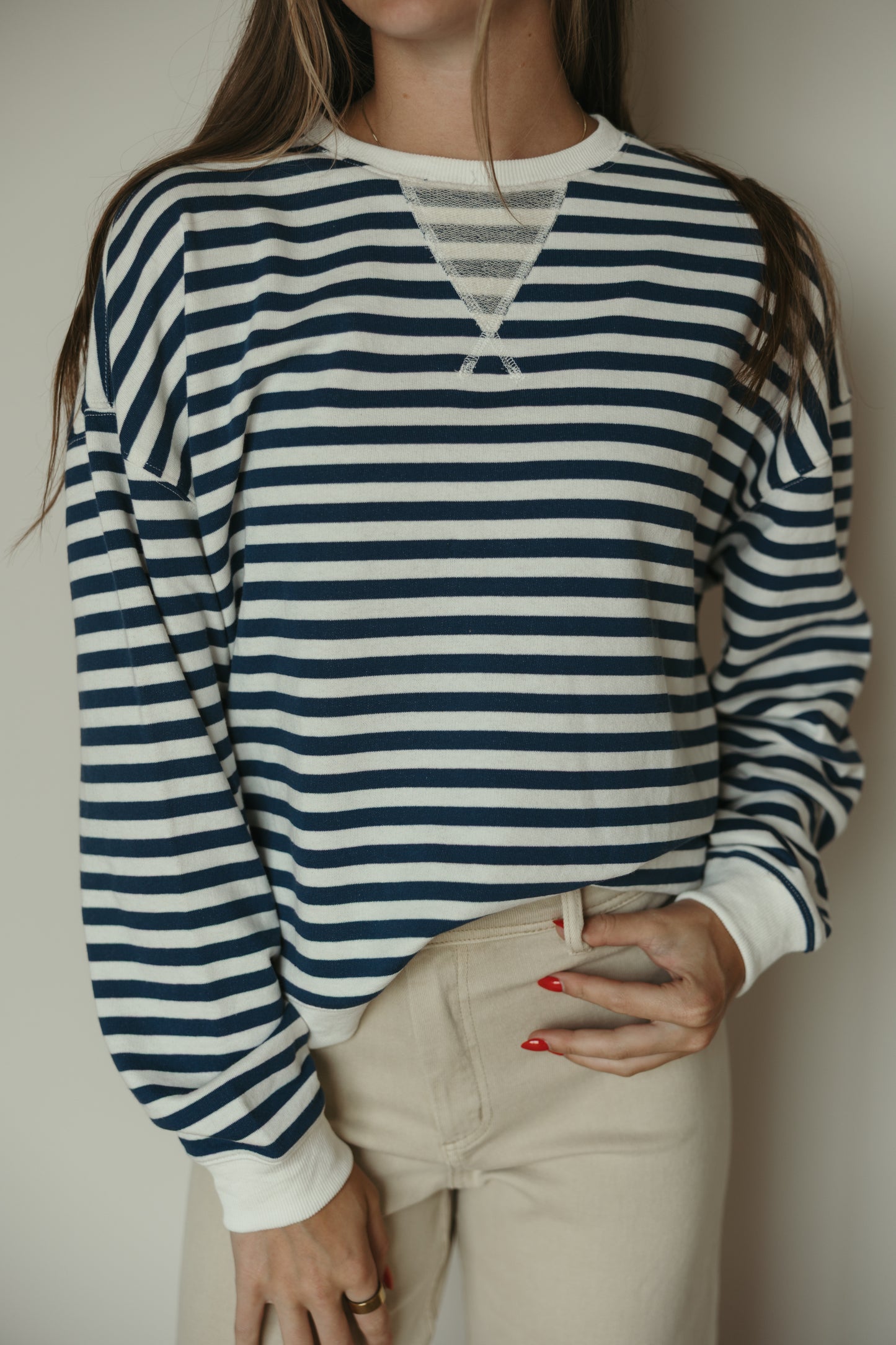 Blue Striped Pullover