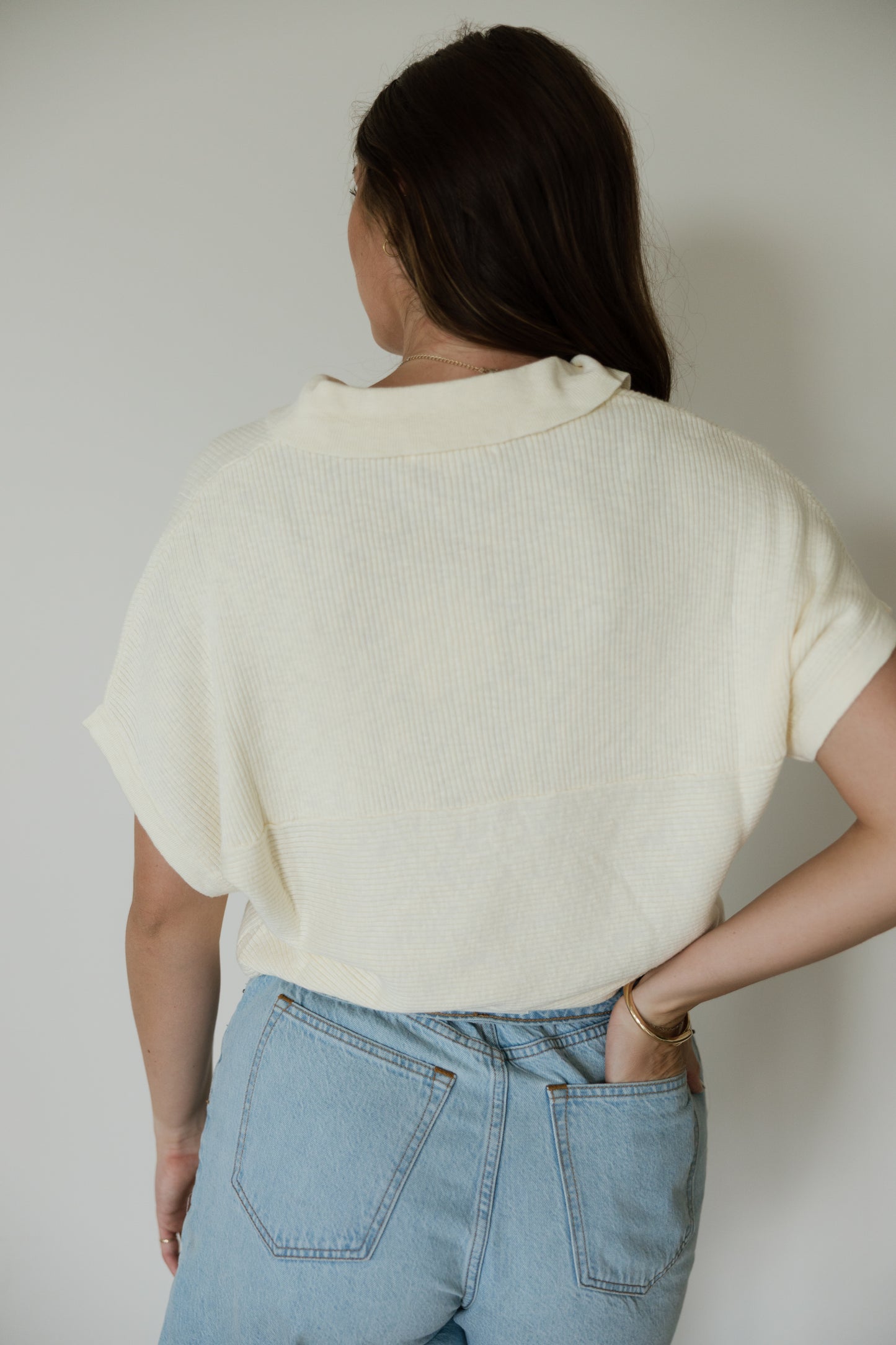 Ivory Relaxed Dolman Sweater