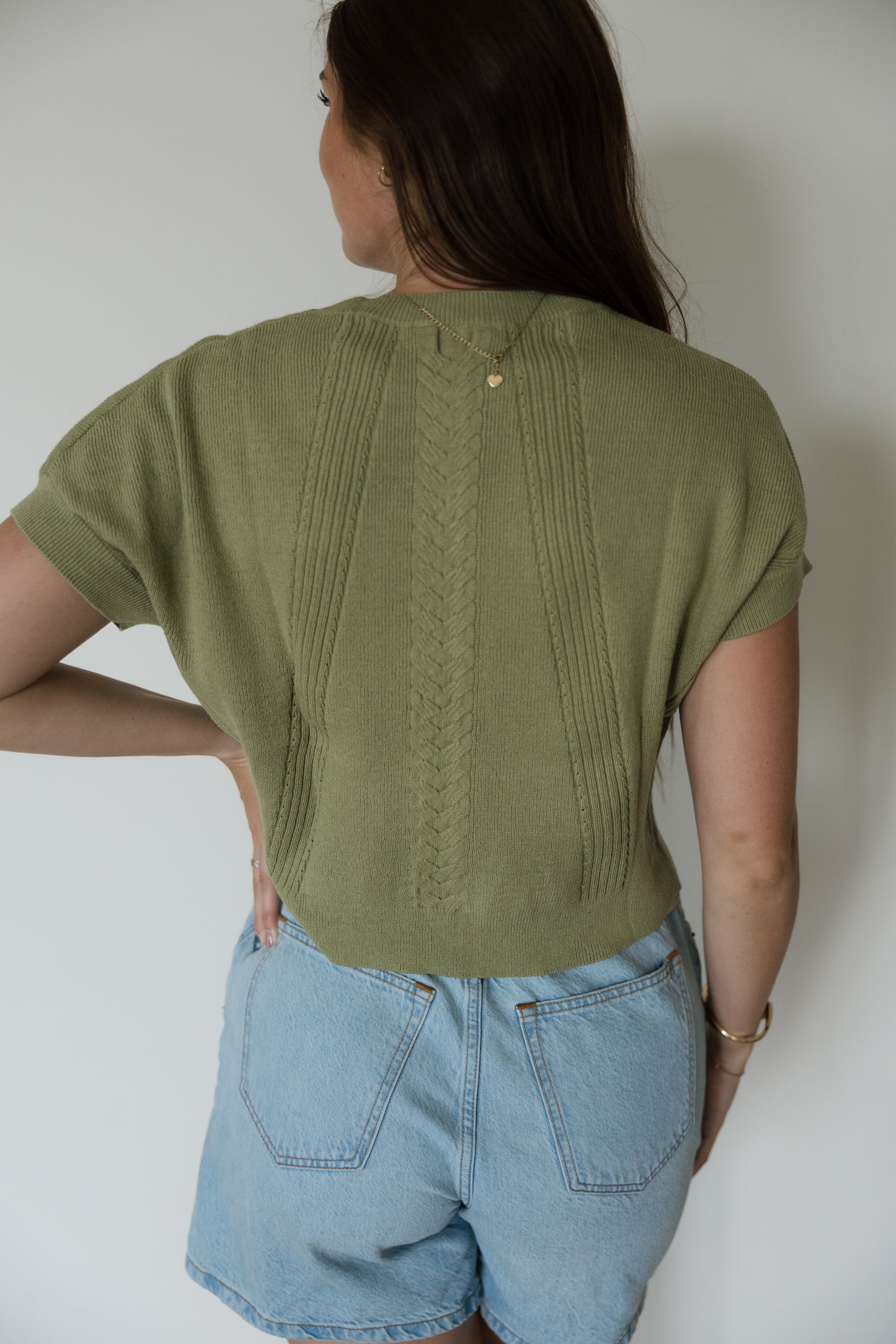 Sage Knit Sweater Top