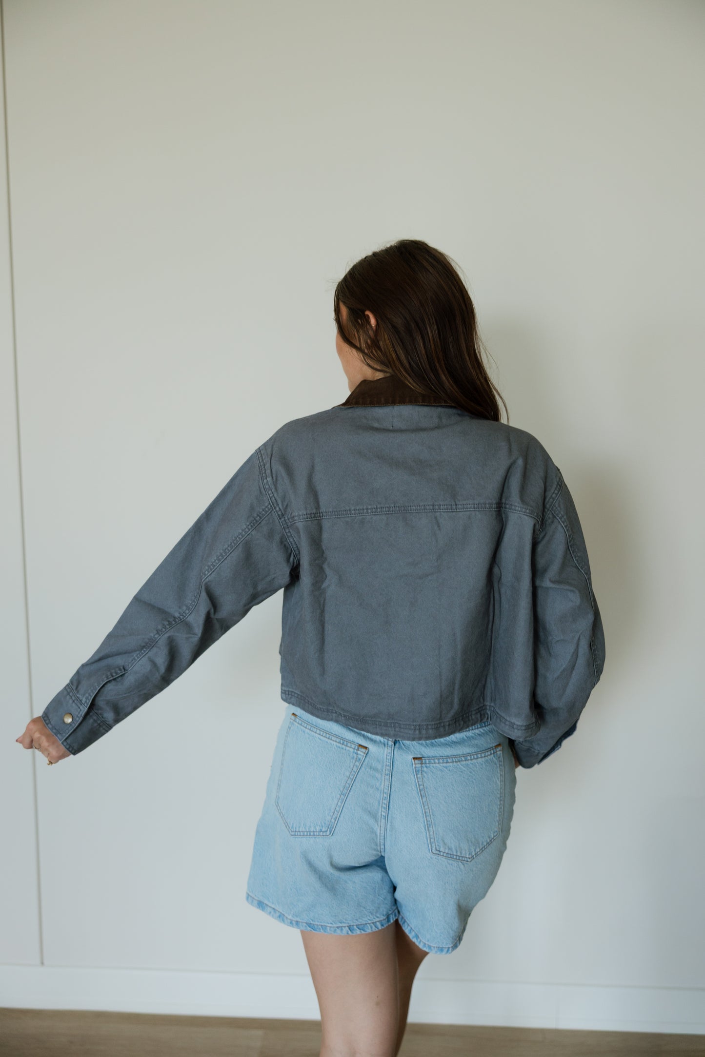 Denim Blue Collared Jacket