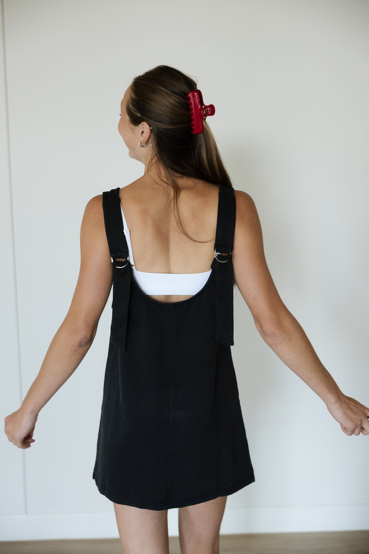 Washed French Terry Jumper Dress