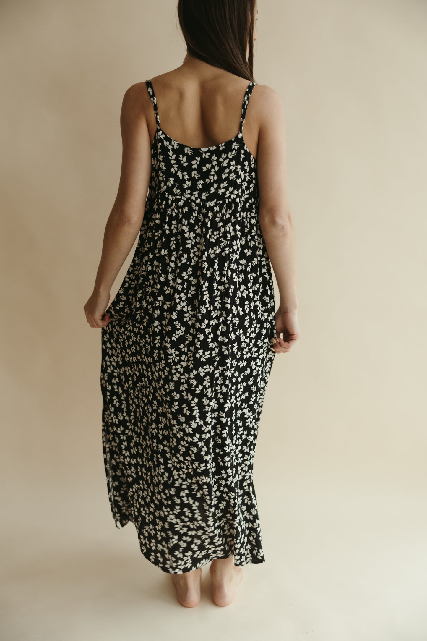 Black Floral Maxi Dress