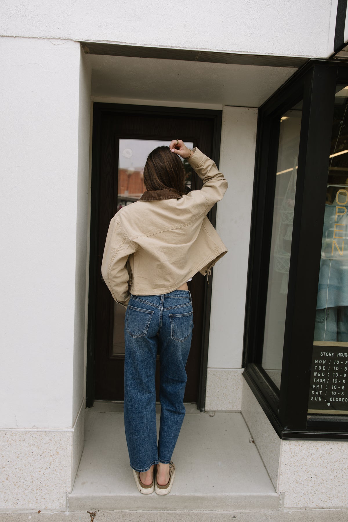 Beige Collared Jacket