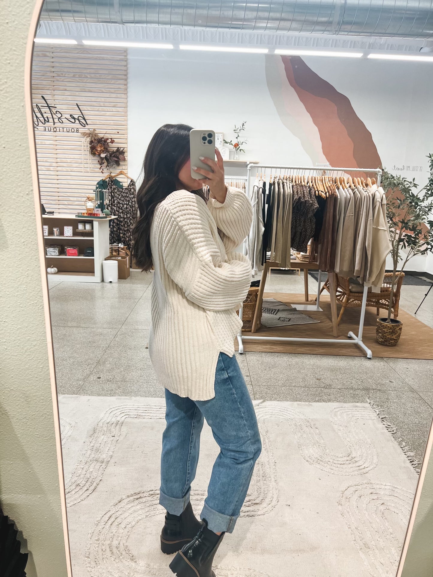 Ivory Chenille Sweater