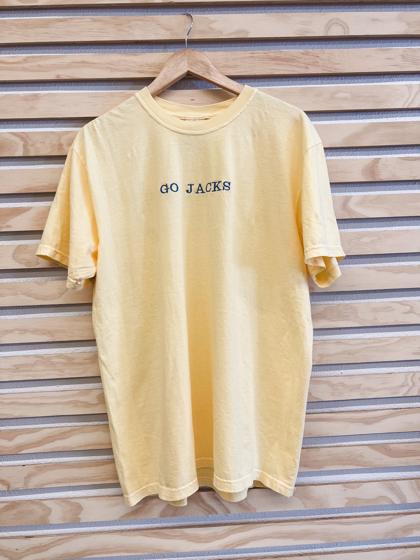White or Yellow GO JACKS Tee