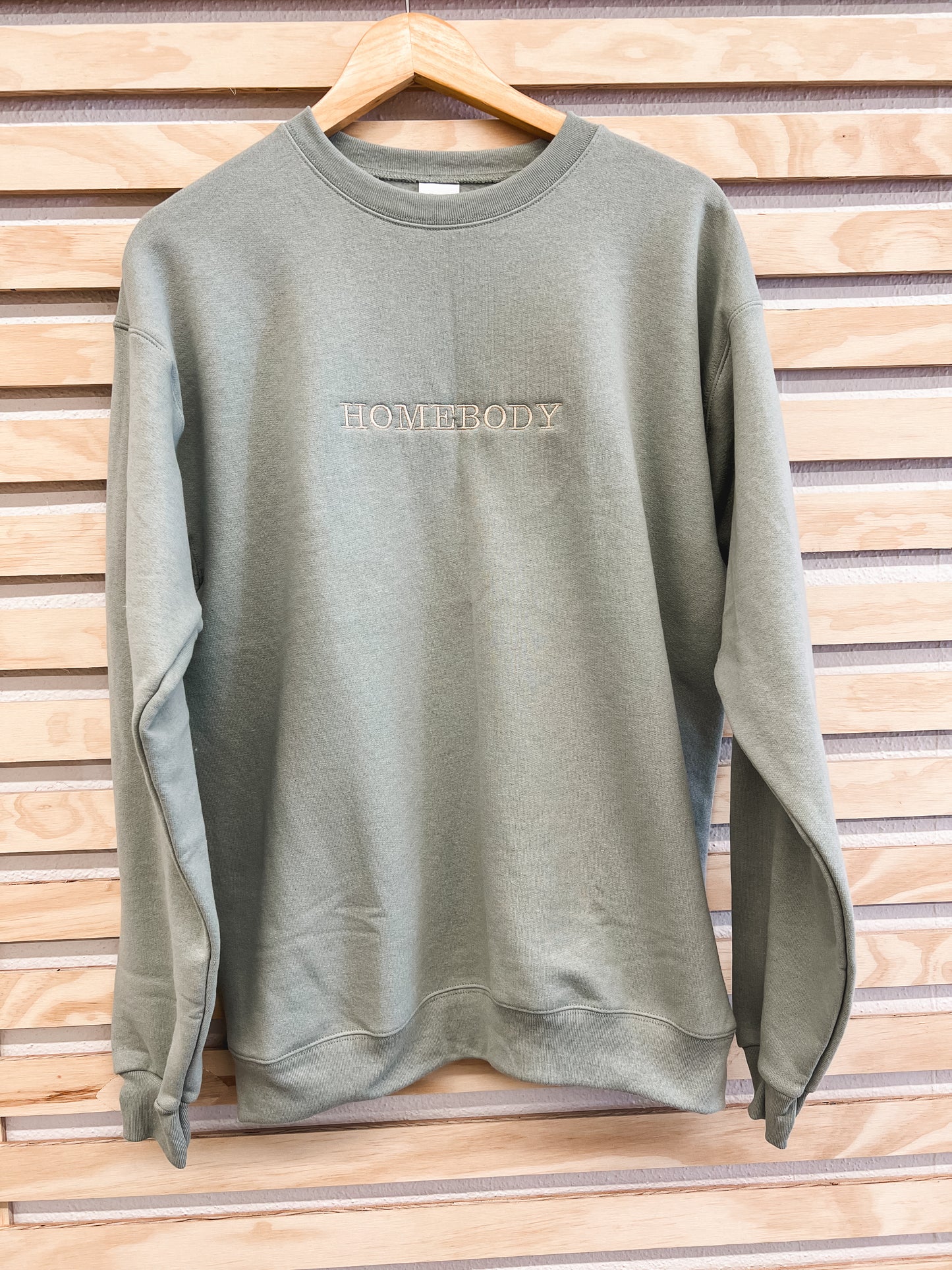 Embroidered Homebody Crewneck