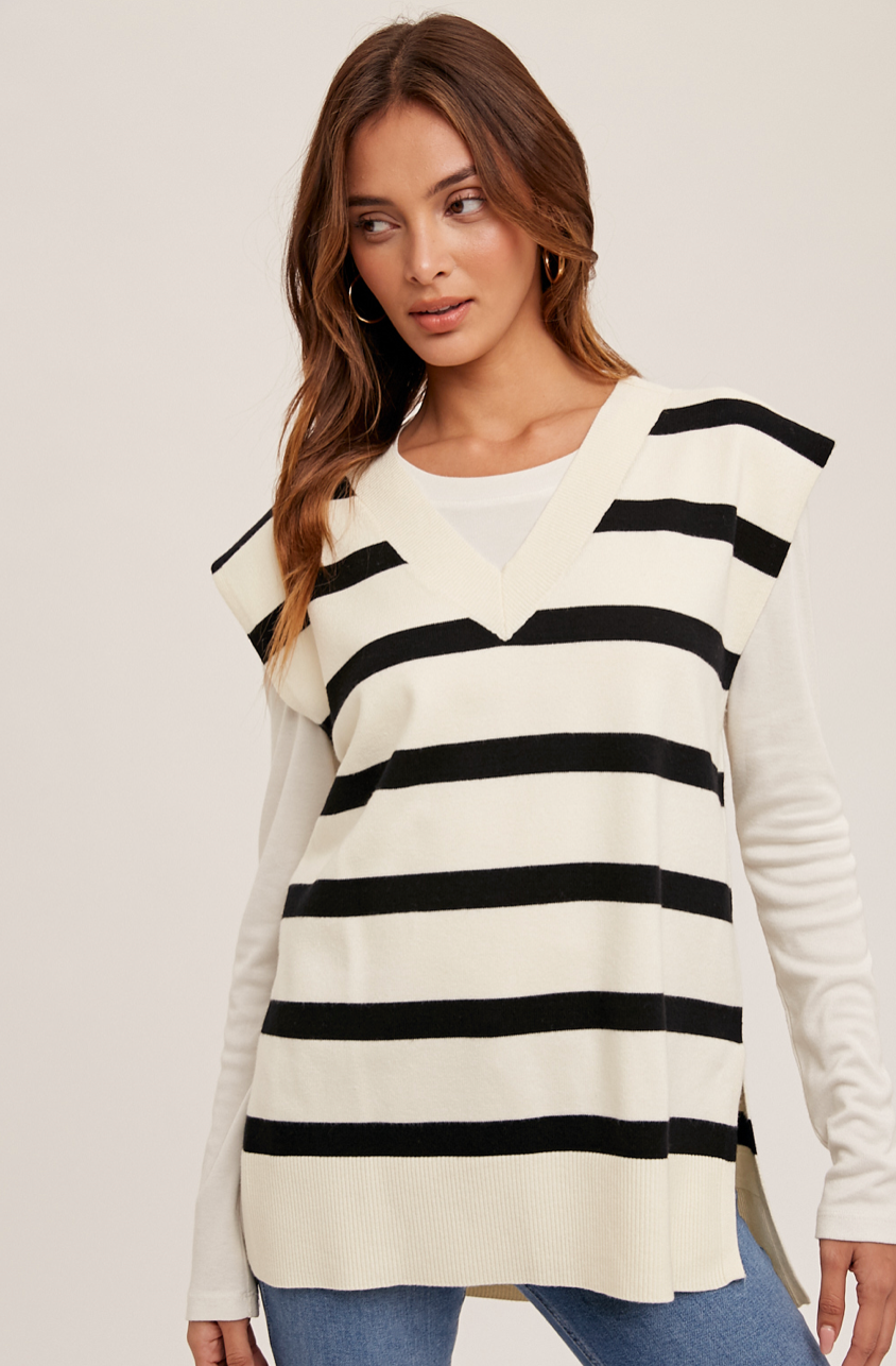 Stripe Tunic Vest