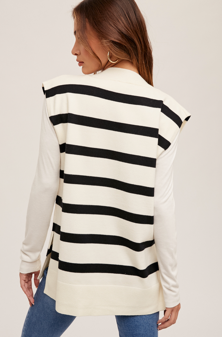 Stripe Tunic Vest