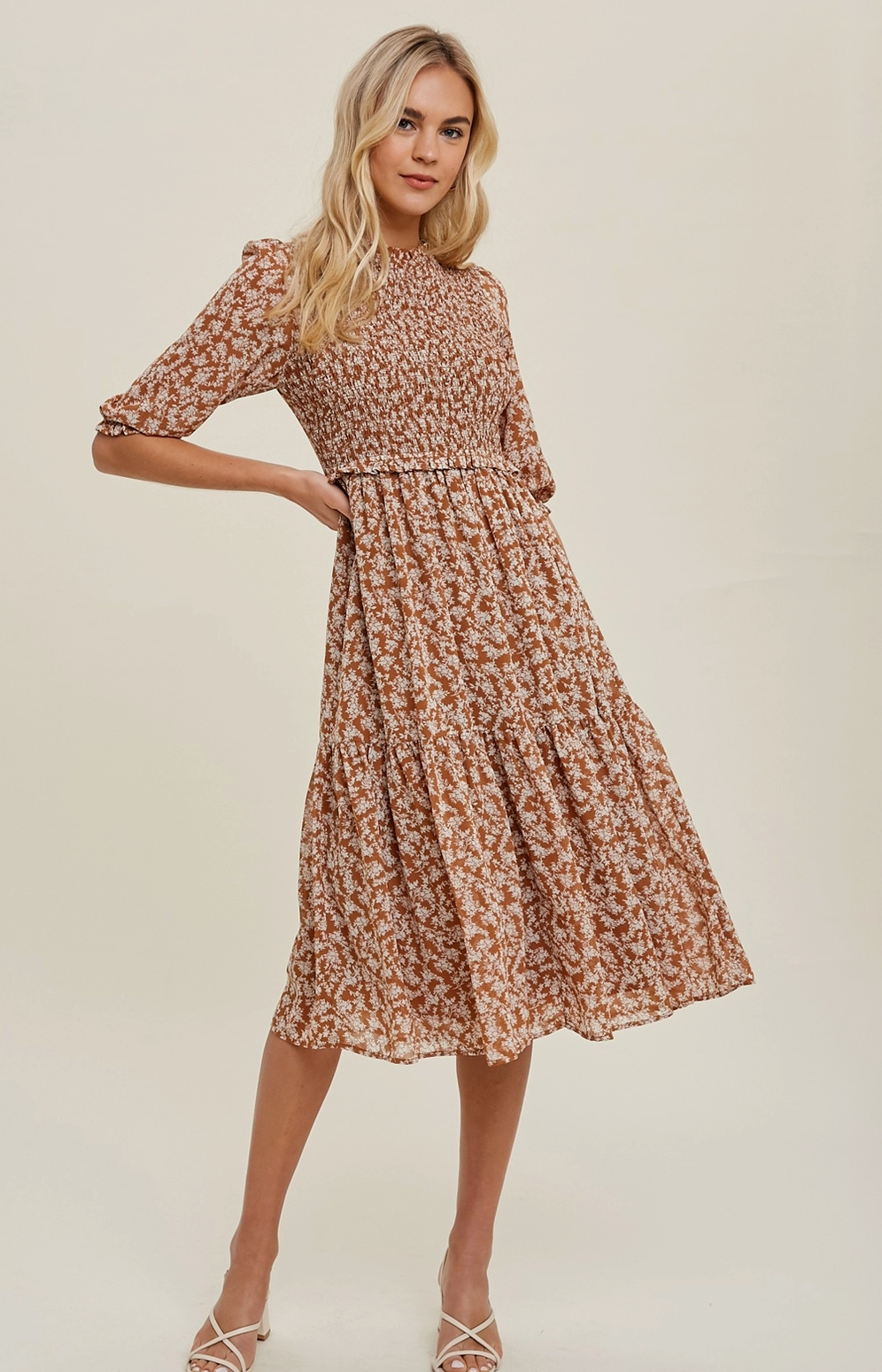 Autumn Breeze Midi Dress