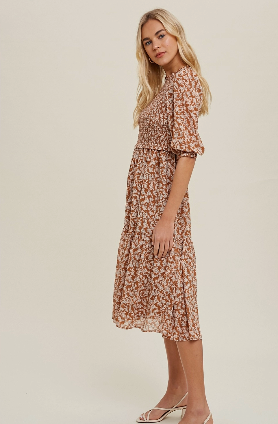 Autumn Breeze Midi Dress