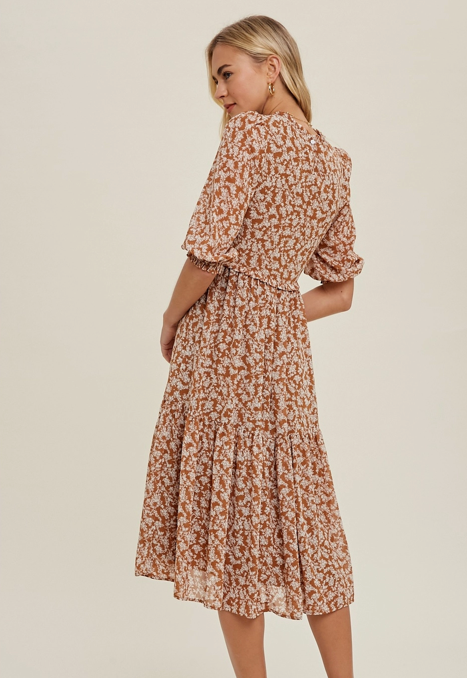 Autumn Breeze Midi Dress