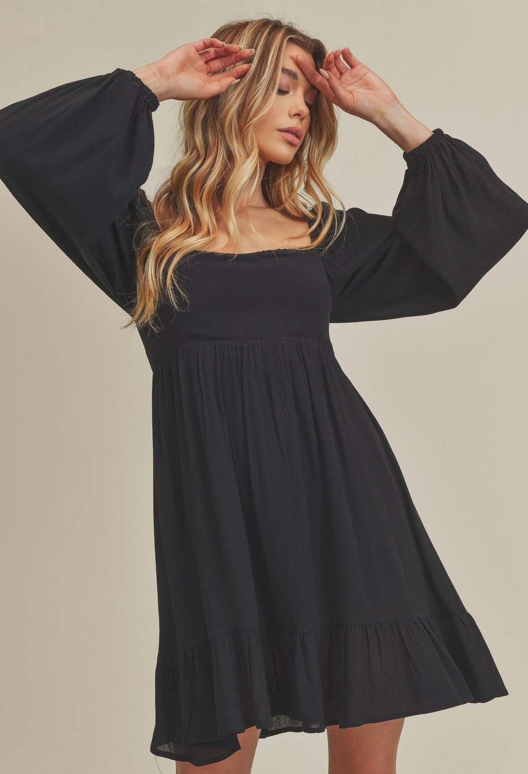 The Taya Dress in Black