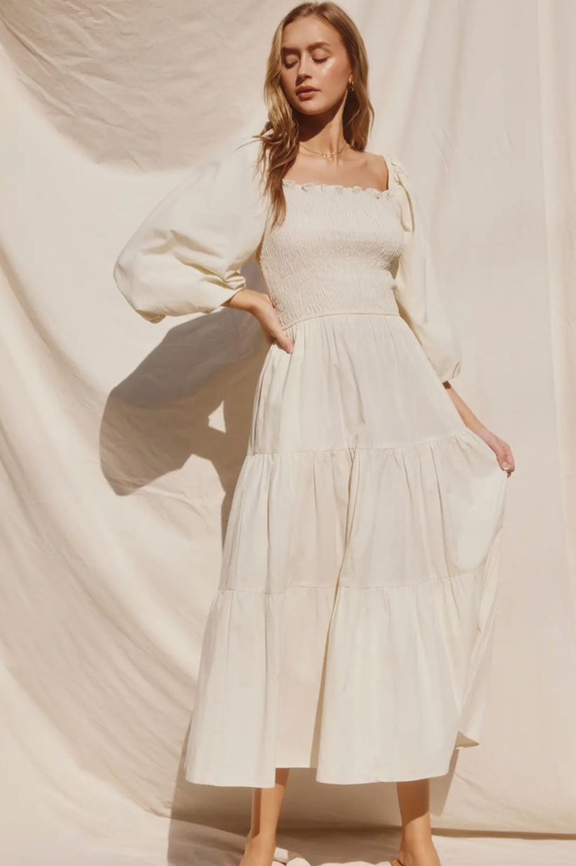 Natural Happiness Tie Back Dress