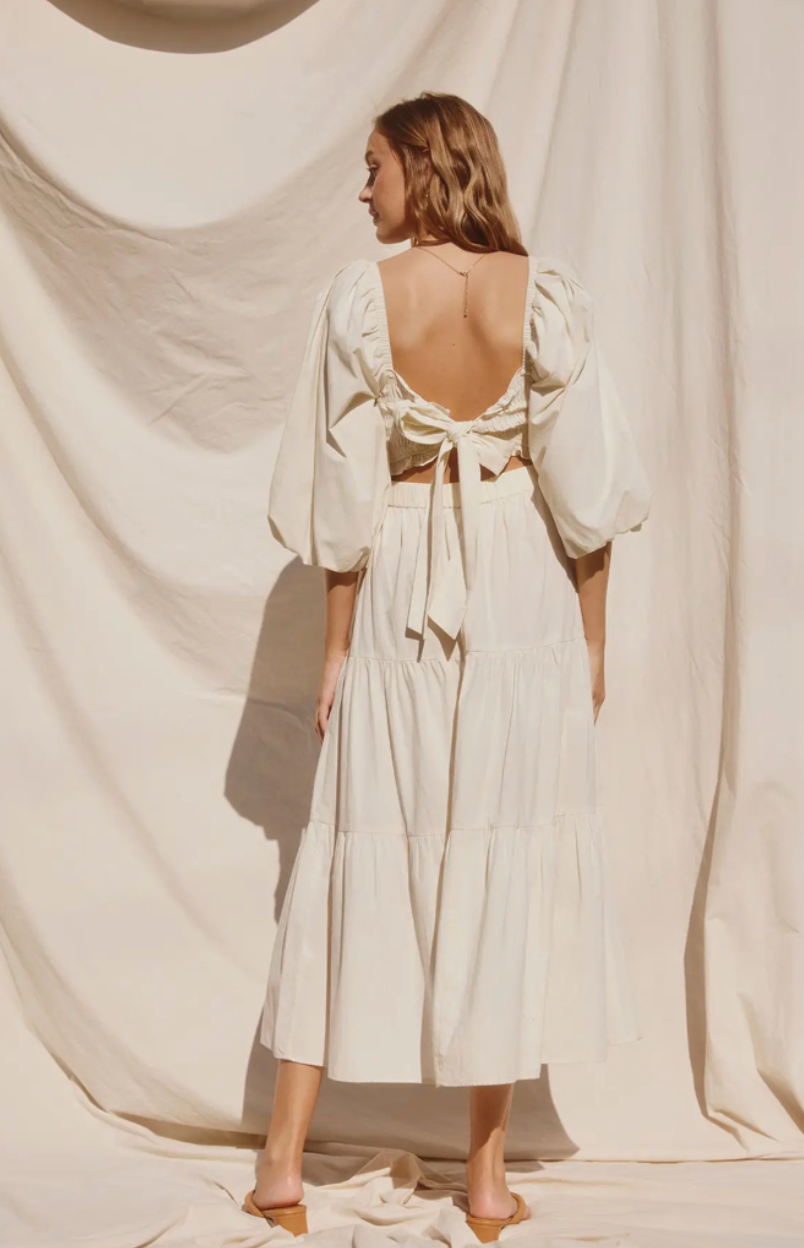 Natural Happiness Tie Back Dress