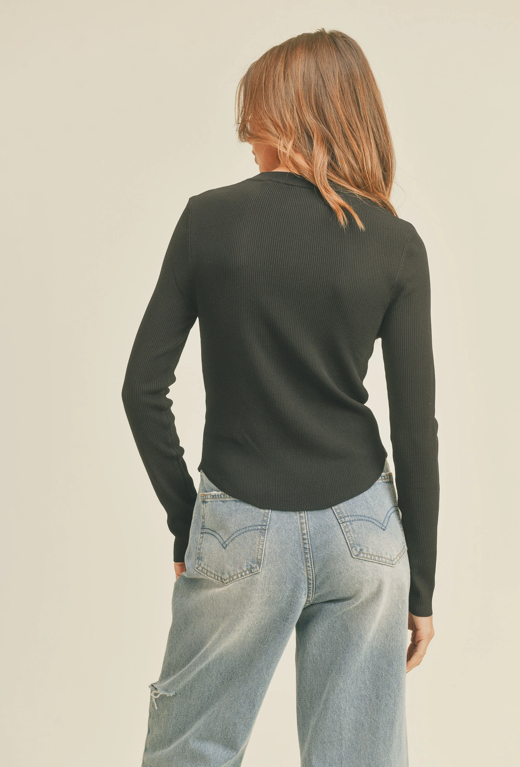 Ribbed Long Sleeve Basic