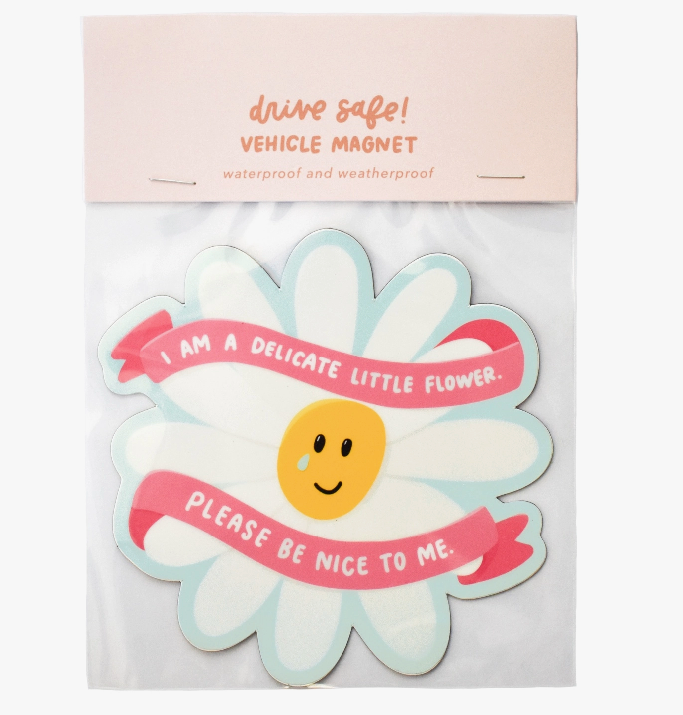 Delicate Flower Car Magnet
