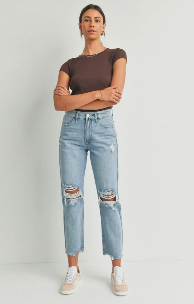 Light Denim Straight Jean