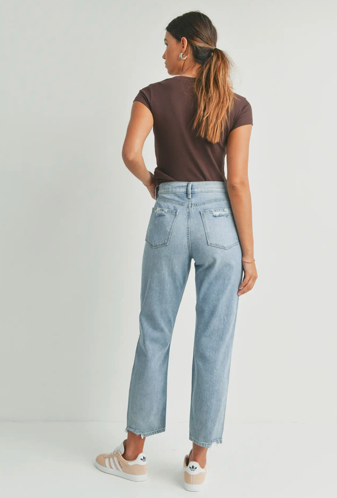 Light Denim Straight Jean