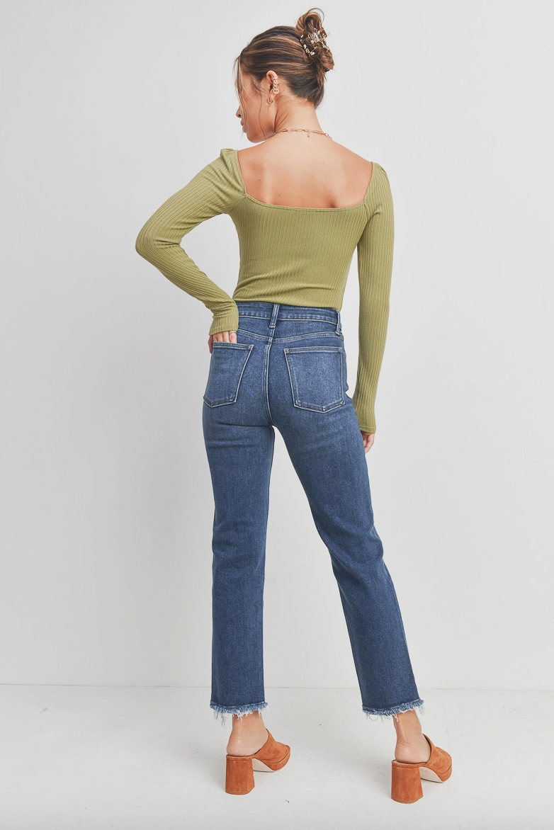 Dark Denim Straight Jean