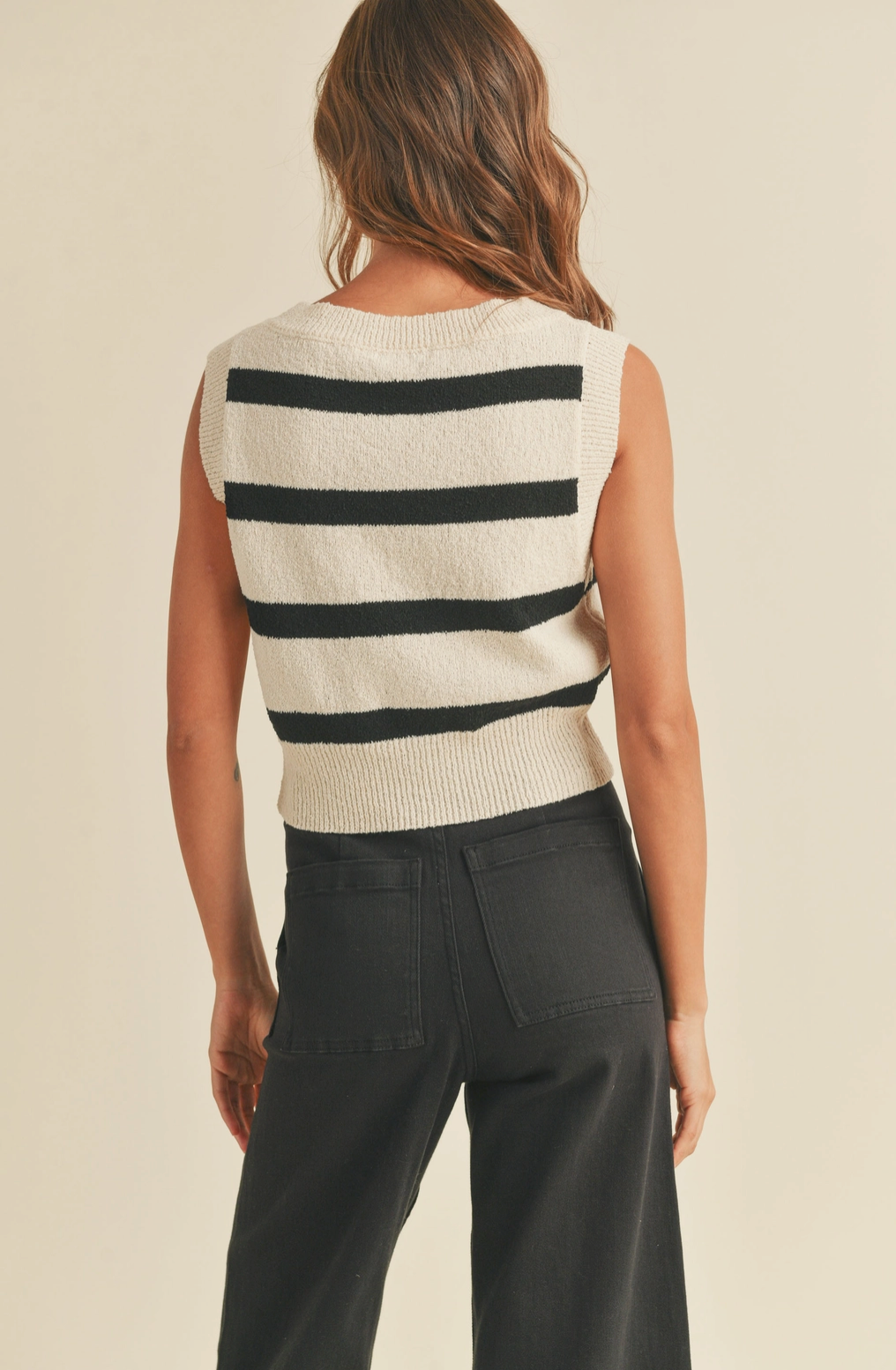 Stripe Knit Vest Tank