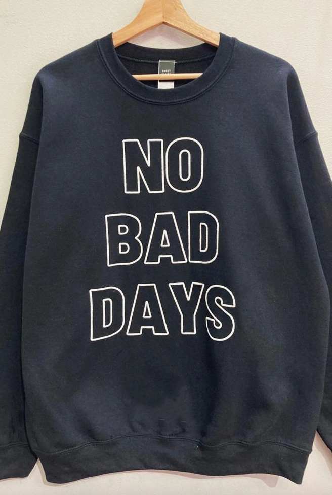 No Bad Days Puff Crewneck
