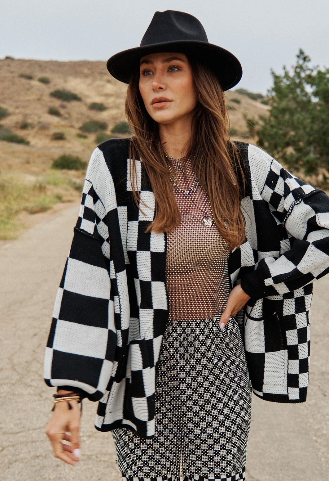 Check Mate Cardigan