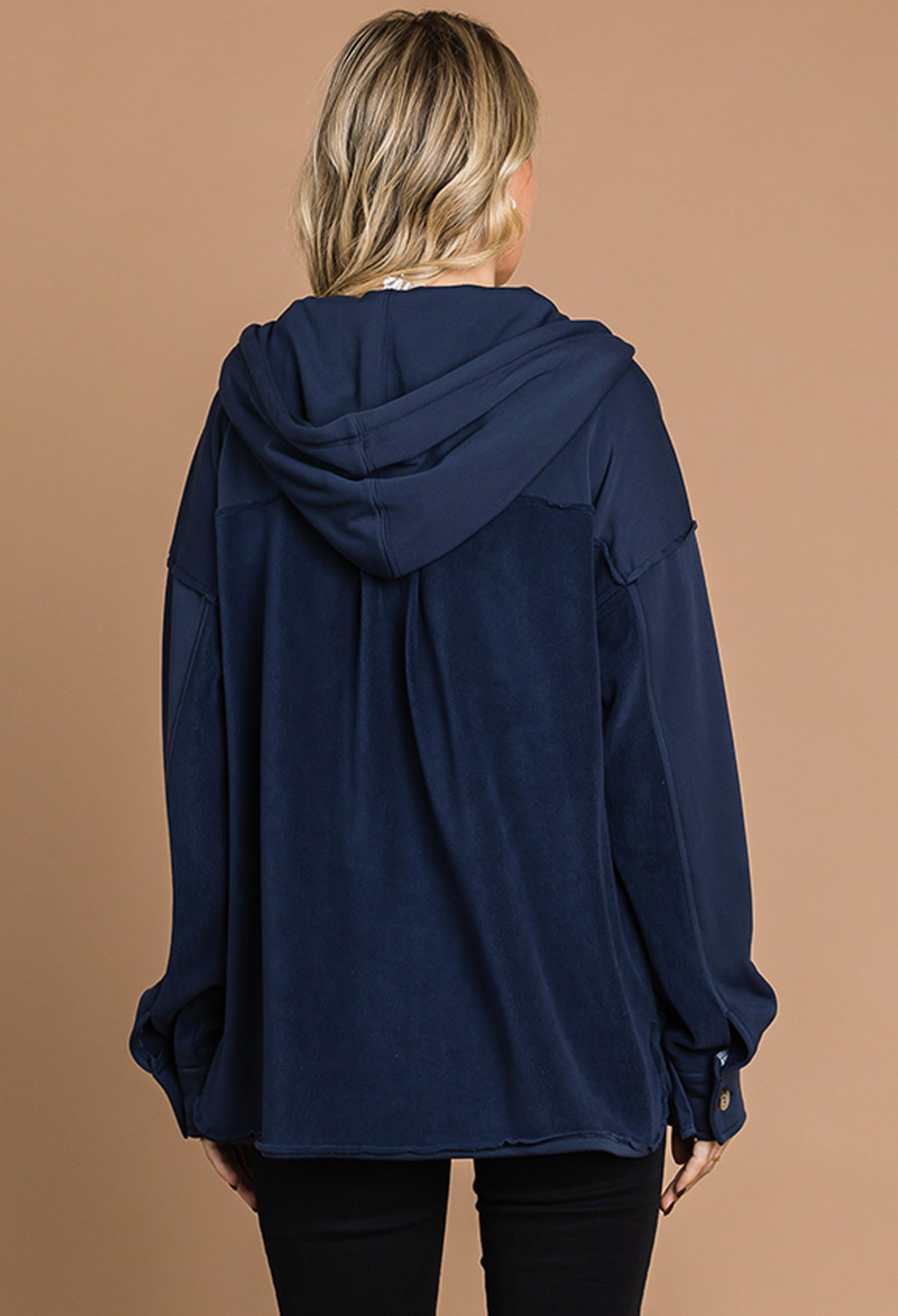 Navy French Terry Jacket