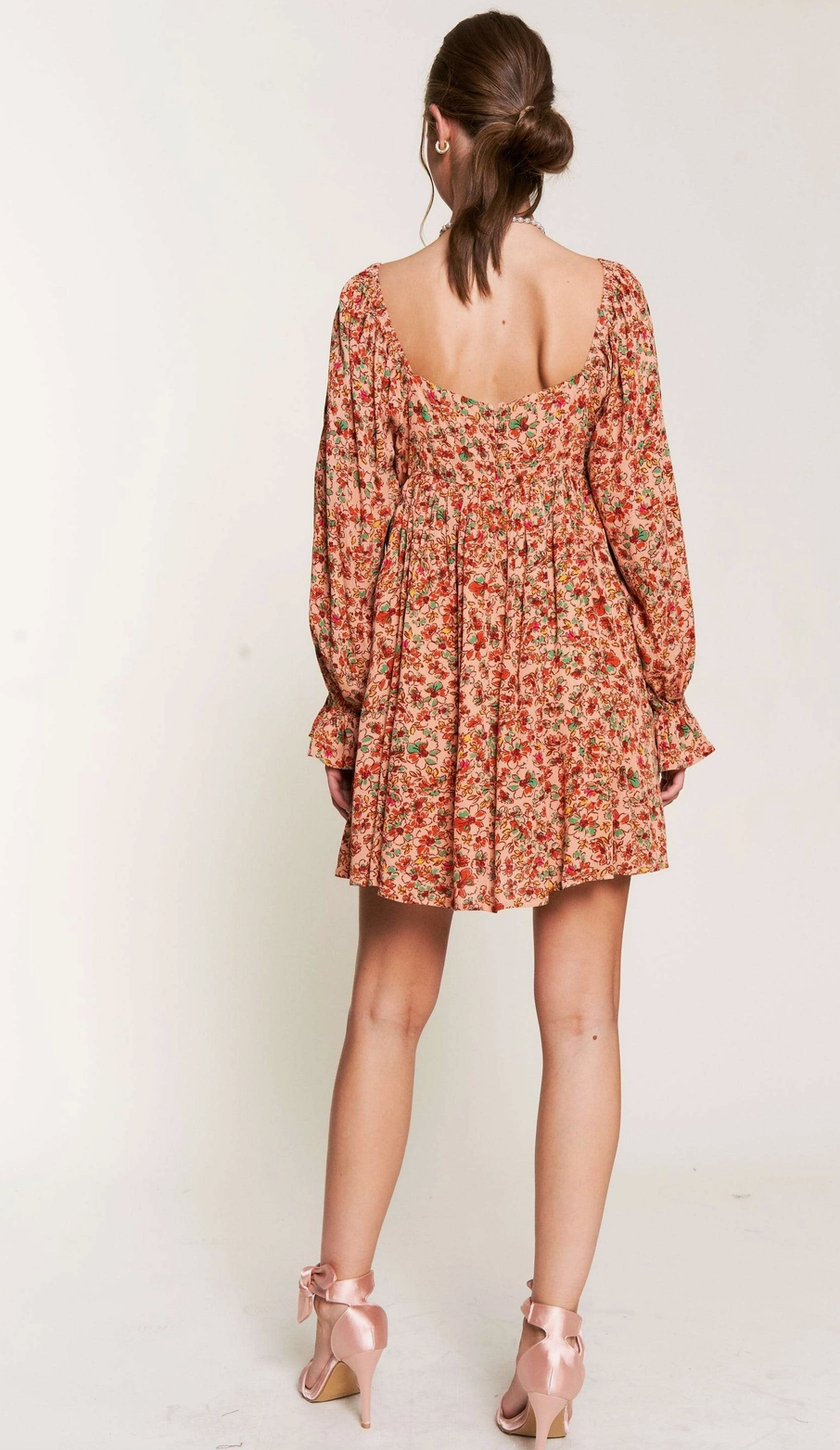 Apricot Babydoll Dress