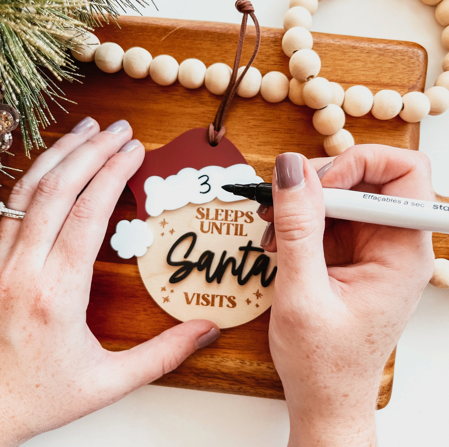 Days Until Santa Ornament