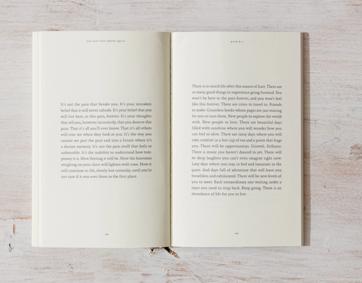 You Will Feel Whole Again Book